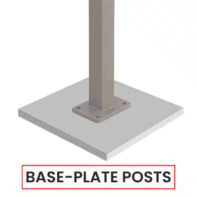 Base Plate Posts (1300L)