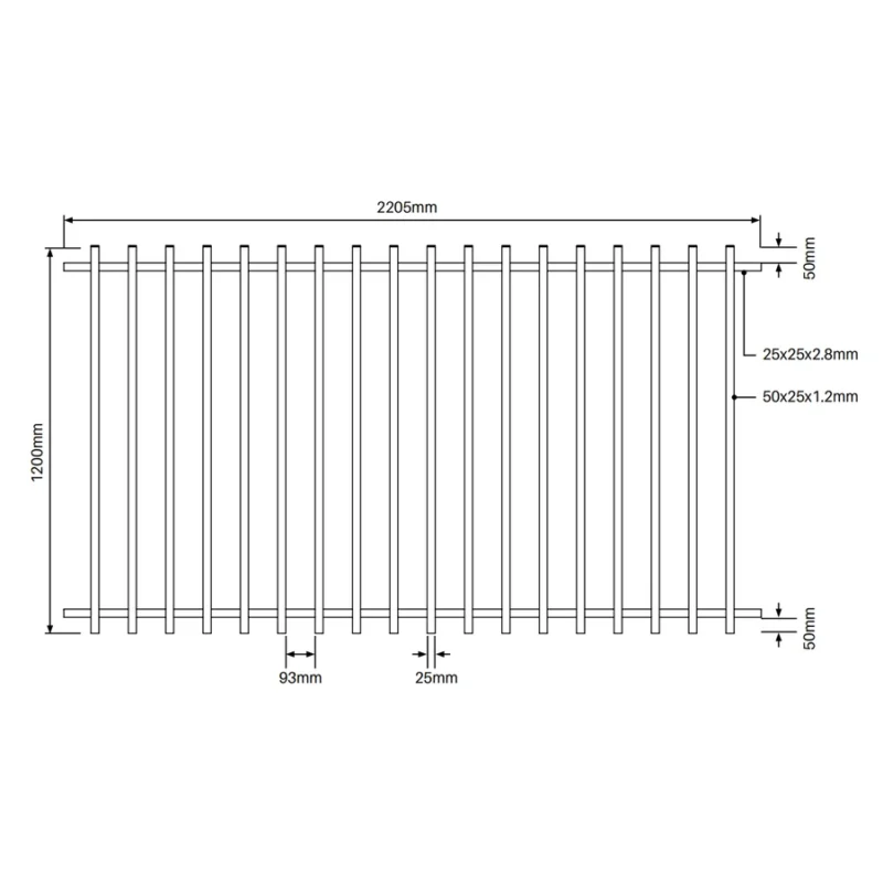 PoolSafe BLADE Panel - 1200H x 2400W - Aluminium - W - Image 2