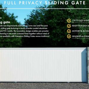 Custom - Hamptons Slat Sliding Gate - Andrew
