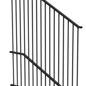 Flat Top Raked Panel – 1200H x 1800H x 1450W – BLACK (Copy)